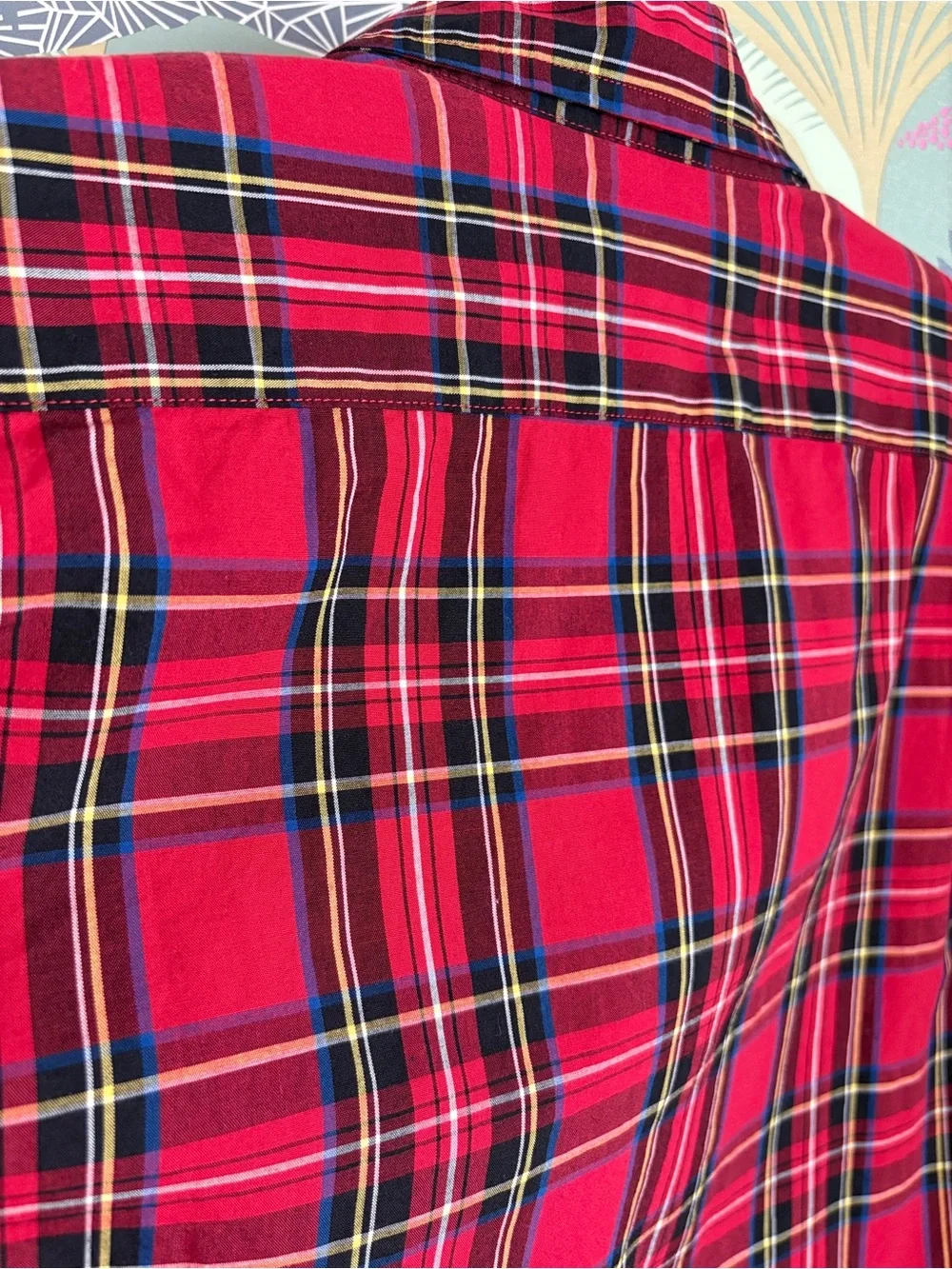 NWT J. Crew Red Tartan Plaid Button-Down Shirt, L